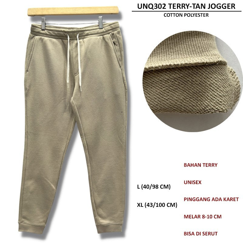 Celana Panjang Jogger Pria (UNQ302 TERRY JOGGER)