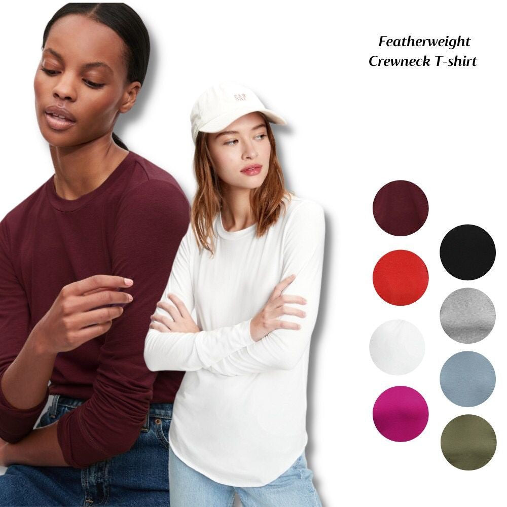 Atasan Kaos Wanita Lengan Panjang Kerah Bulat (GPT349 FATHERLIGHT TOP)