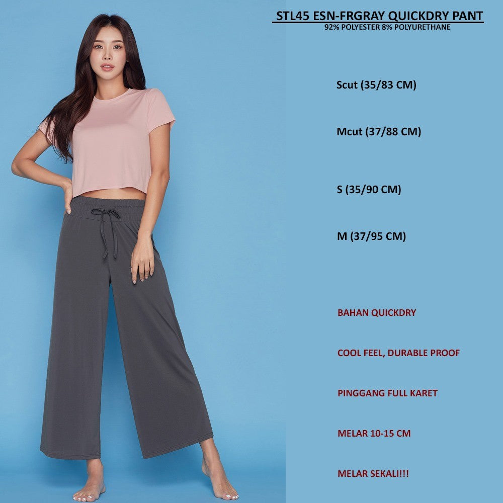 Celana Panjang Kulot Wanita (STL45 ESN QUICKDRY PANT)