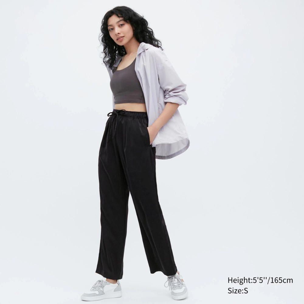 Celana Panjang Wanita Pinggang Karet Bisa di Serut (UNQ286 SATEEN STRAIGHT)