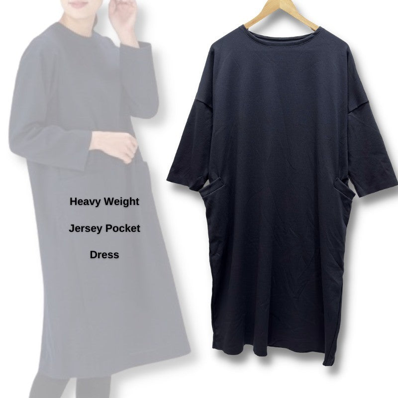Dress Midi Casual Wanita Lengan panjang (MJI07 MIDI DRESS)