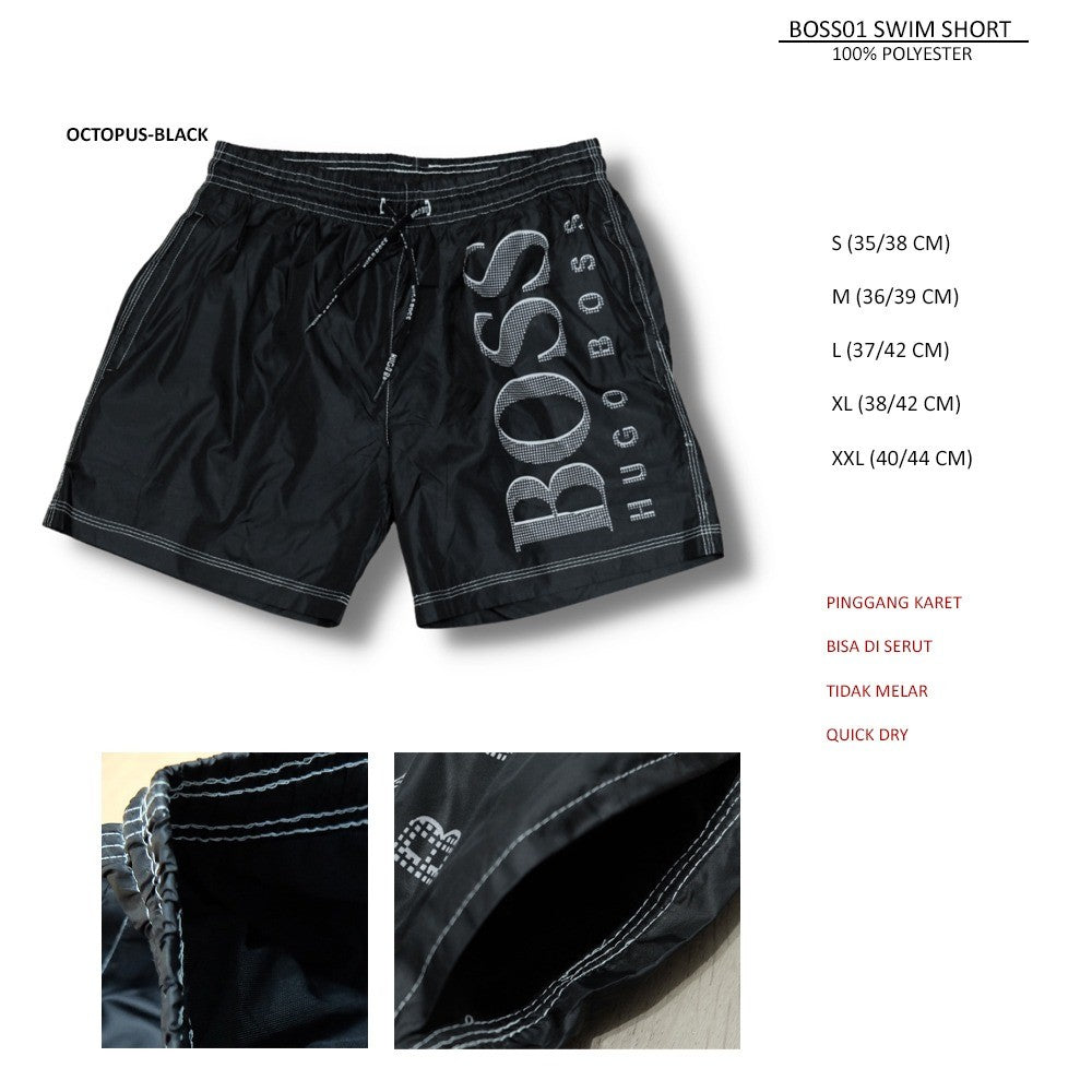 Celana Pendek Pria Swim Pantai Renang Short (BOSS01 SWIM SHORT)