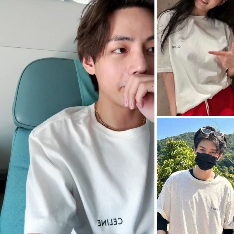 Atasan Koas Pria Lengan Pendek (CELN01 LOOSE WHITE TSHIRT)