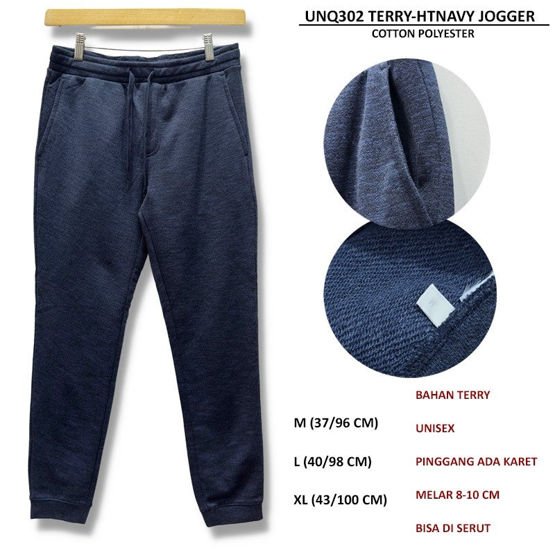 Celana Panjang Jogger Pria (UNQ302 TERRY JOGGER)