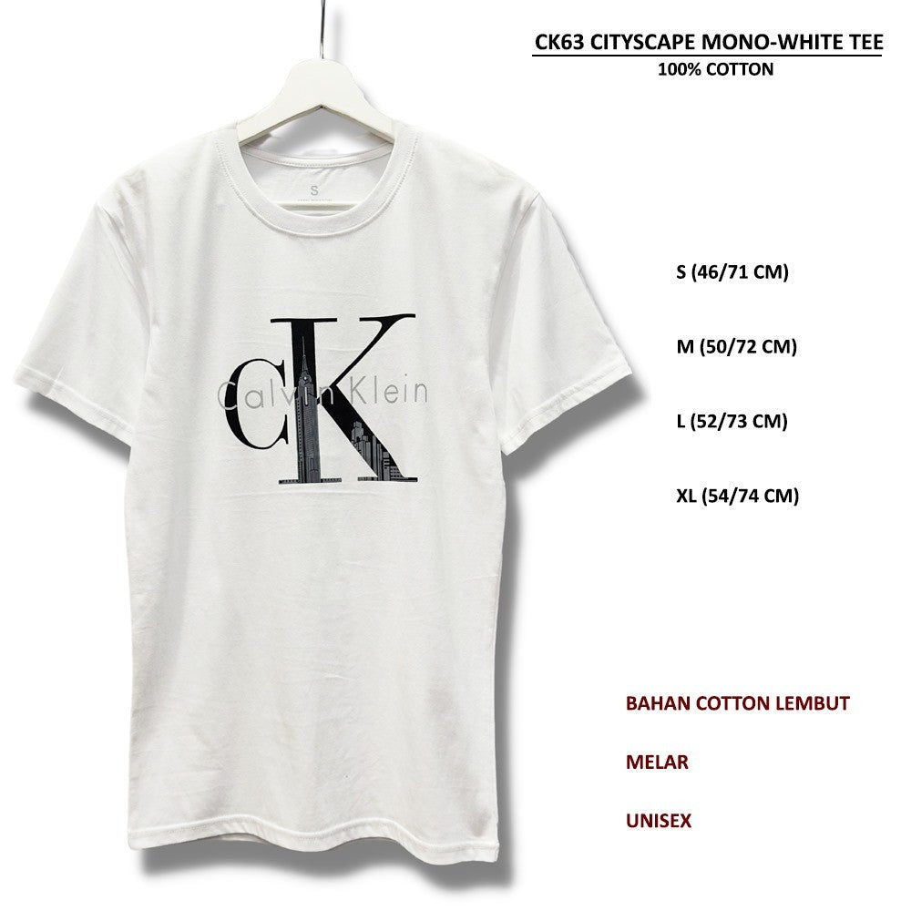 Atasan Kaos Pria Lengan Pendek (CK63 CITYSPACE MONO TEE)