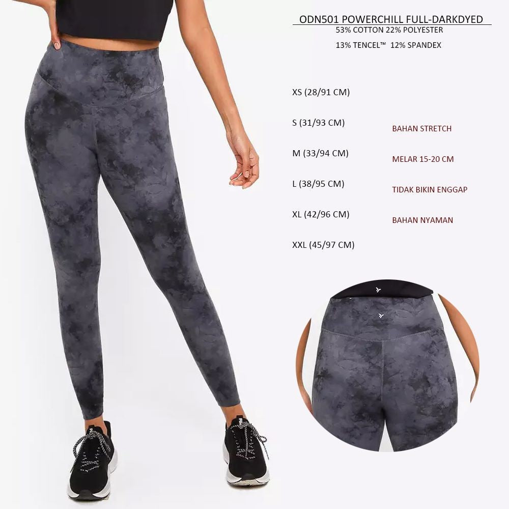 Celana Panjang Legging Olahraga Wanita (ODN501 POWERCHILL LEG)