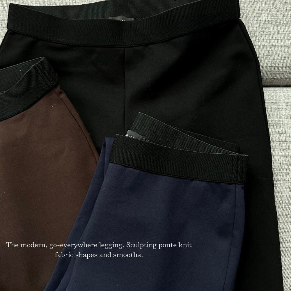 Celana Panjang Legging Wanita Ponte Stretch Tebal (TALB22 SOHO SOLID LEGG)