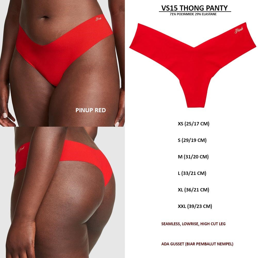 Celana dalam Wanita Seamless Lowrise High Cut Leg (VS15 THONG PANTY)