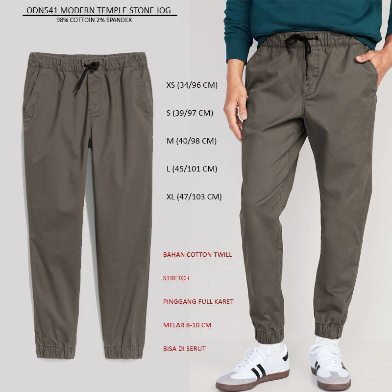 Celana Jeans Jogger Pria Strecth Twill Cotton (ODN541 MODERN JOGGER)