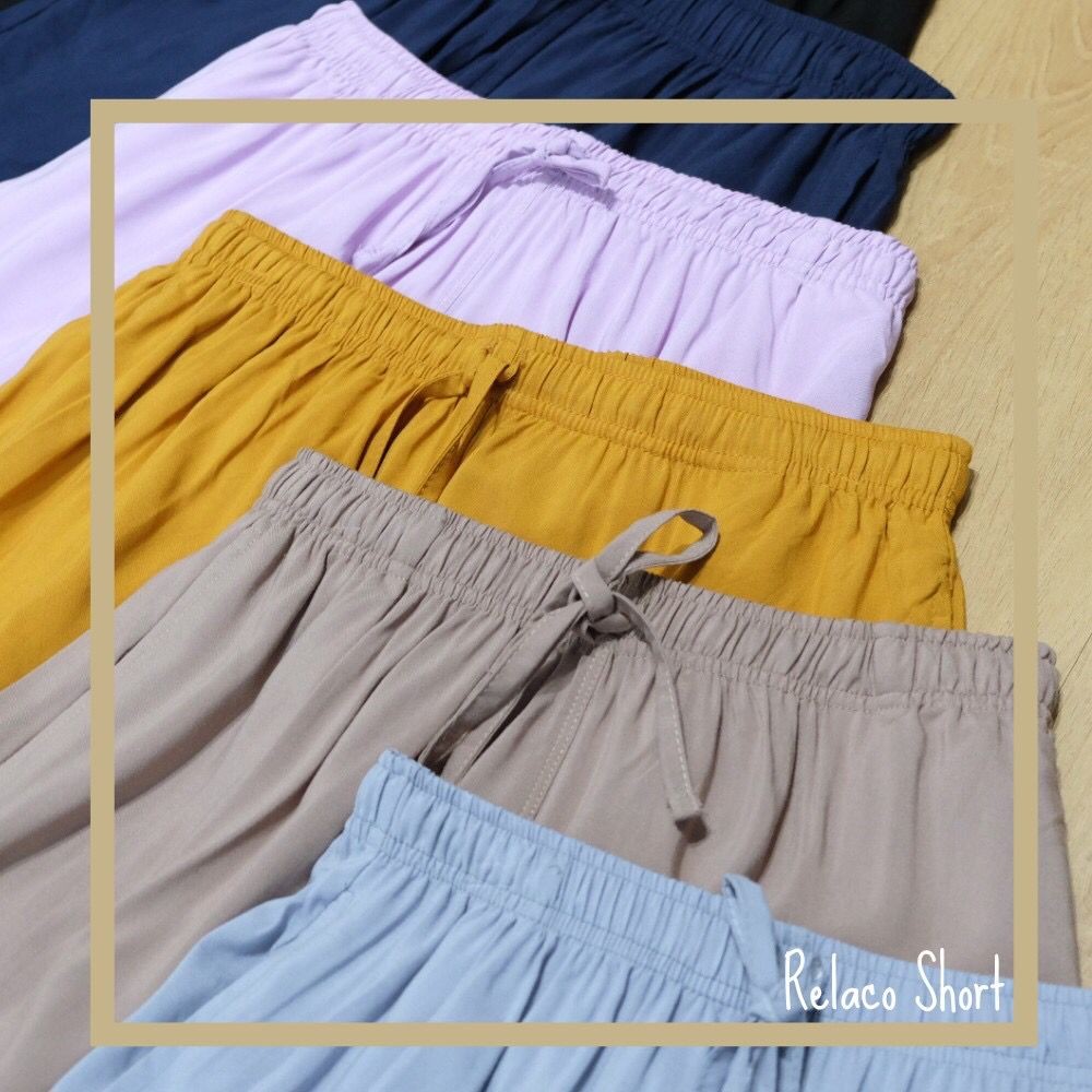Celana Pendek Santai Wanita Polos Rayon (UNQ153 RLC SHORT)