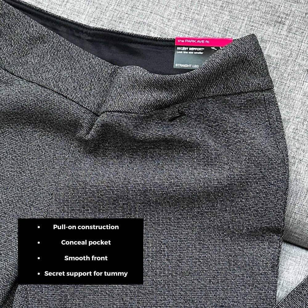 Celana Panjang Wanita Bahan Stercht Pinggang Karet (IVT07 PARKAVE PULLON CHARCOAL)