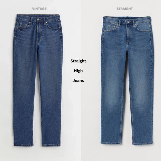 Celana Panjang Straight Jeans Wanita Highrise (HMP507 STRAIGHT HIGH JEANS)