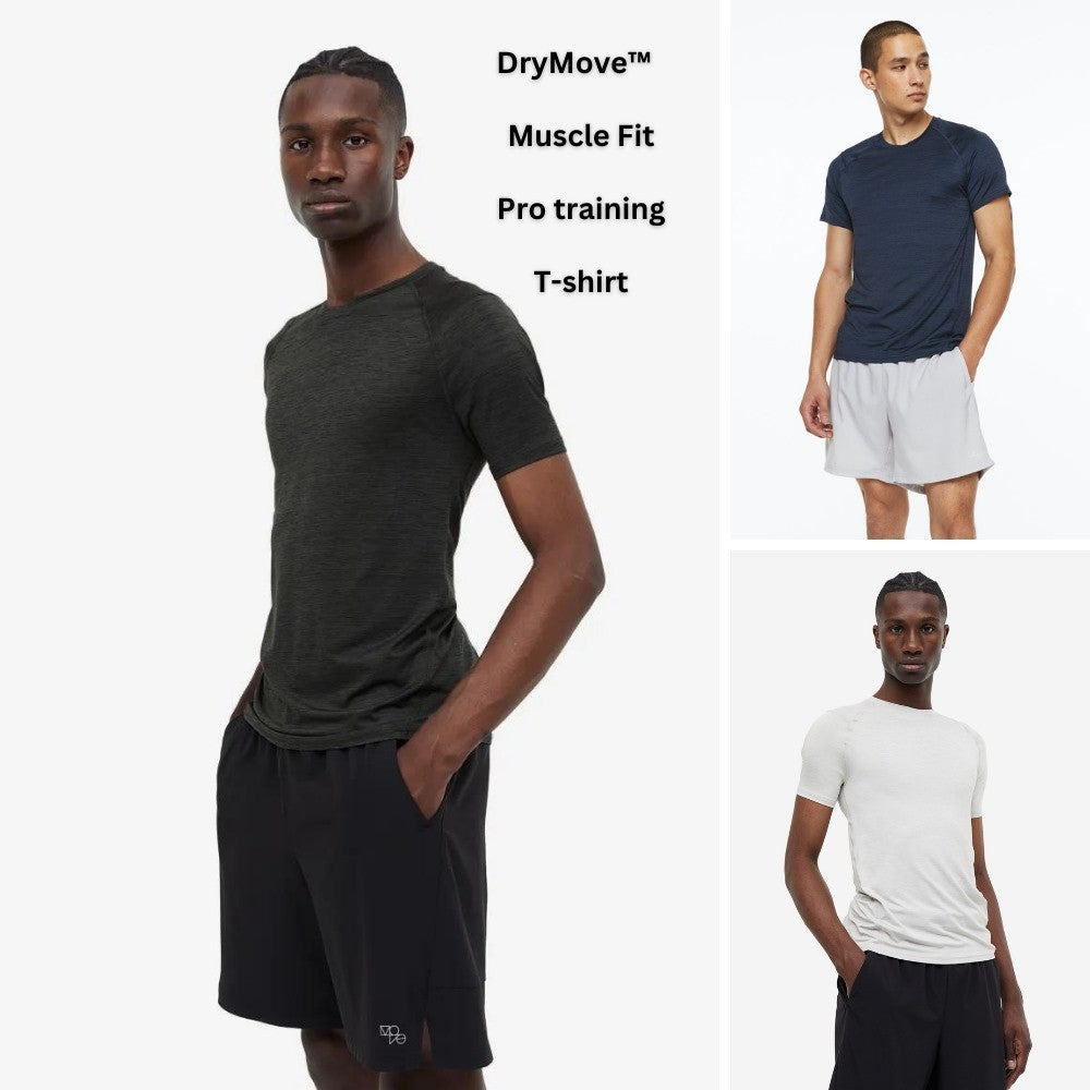 Atasan Kaos Olahraga Pria Lengan Panjang (HMM528 DRYMOVE TOP)