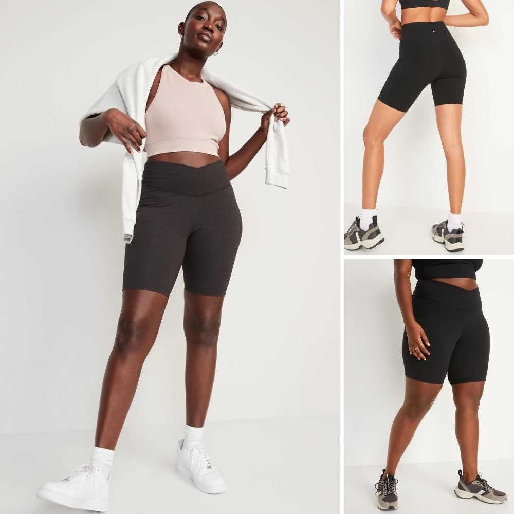 Celana Legging Pendek Olahraga Wanita Bike Short (ODN478 CROSSOVER SHORT)