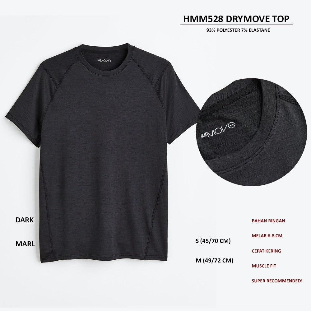 Atasan Kaos Olahraga Pria Lengan Panjang (HMM528 DRYMOVE TOP)
