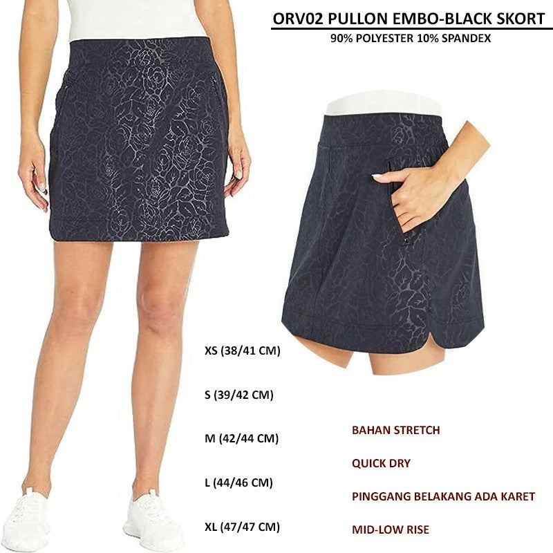 Celana Pendek Rok Santai Wanita (ORV02 PULLON SKORT)