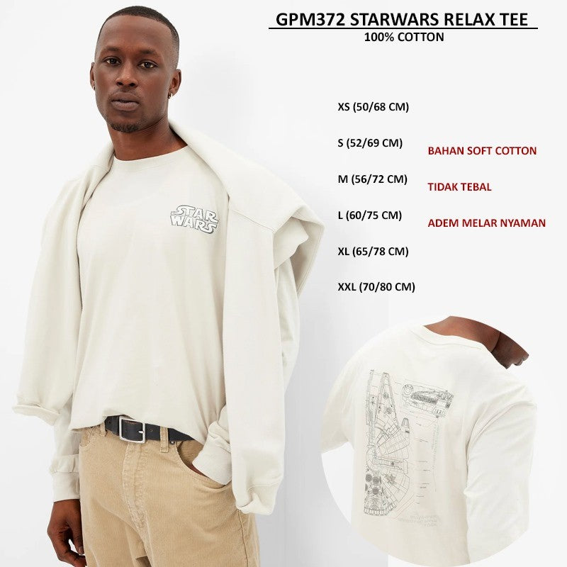 Atasan Kaos Pria Lengan Panjang Soft Cotton (GPM372 RELAX TEE)