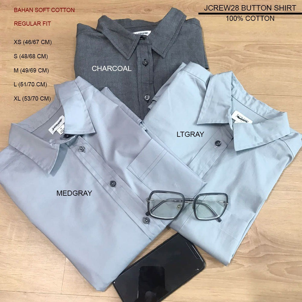 Atasan Kemeja Wanita Lengan Panjang (JCREW28 BUTTON SHIRT)