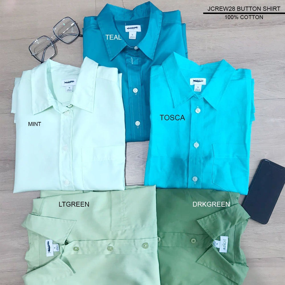 Atasan Kemeja Wanita Lengan Panjang (JCREW28 BUTTON SHIRT)