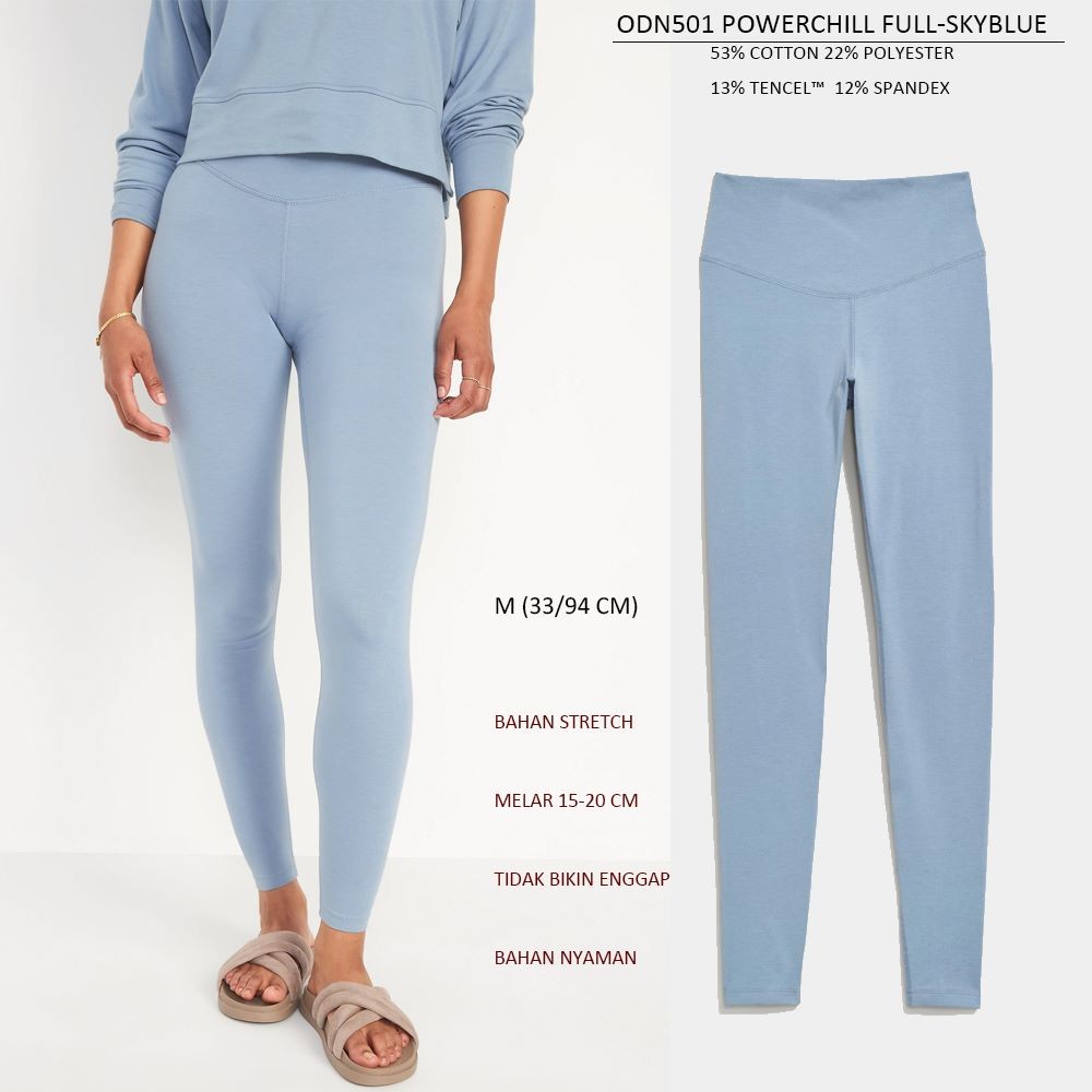 Celana Panjang Legging Olahraga Wanita (ODN501 POWERCHILL LEG)