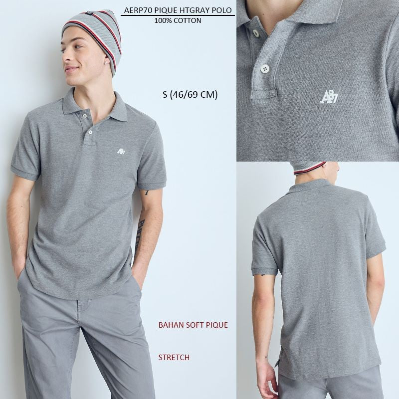 Kaos Polo Pria Lengan pendek Cotton Pique (AERP70 PIQUE POLO)