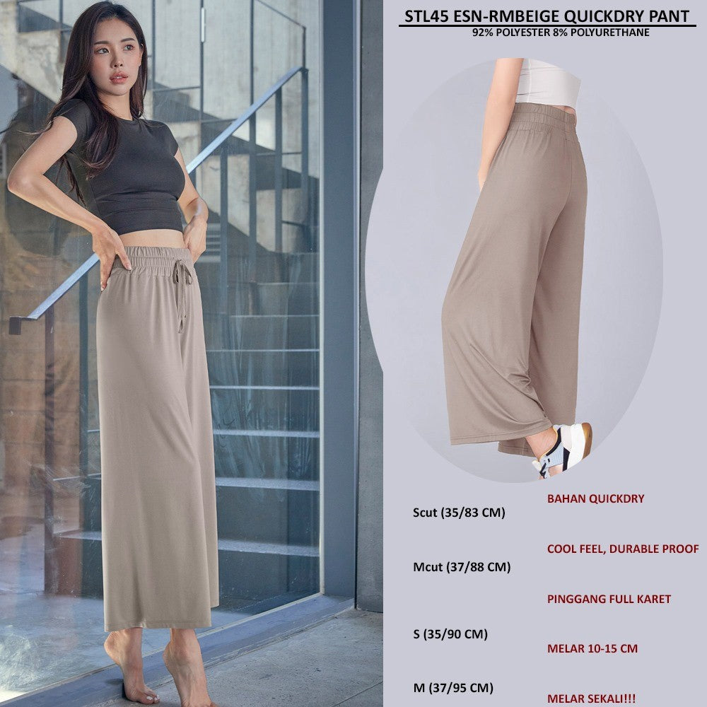 Celana Panjang Kulot Wanita (STL45 ESN QUICKDRY PANT)