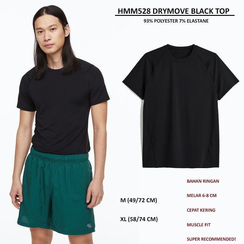 Atasan Kaos Olahraga Pria Lengan Panjang (HMM528 DRYMOVE TOP)