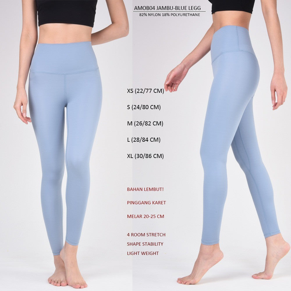 Celana Panjang Legging Olahraga Wanita Shapping Sport (AMOB04 JAMBU LEG)