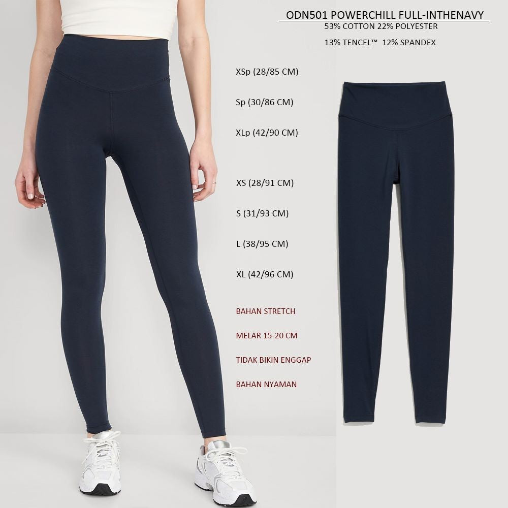 Celana Panjang Legging Olahraga Wanita (ODN501 POWERCHILL LEG)