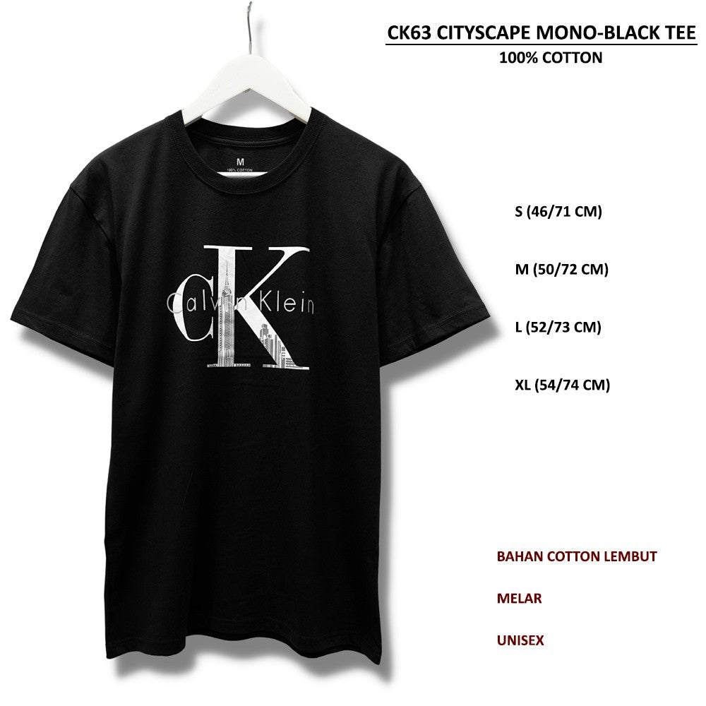 Atasan Kaos Pria Lengan Pendek (CK63 CITYSPACE MONO TEE)