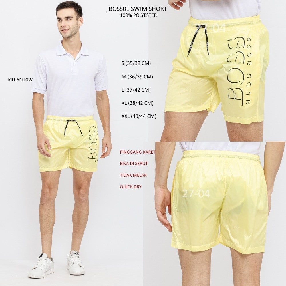 Celana Pendek Pria Swim Pantai Renang Short (BOSS01 SWIM SHORT)