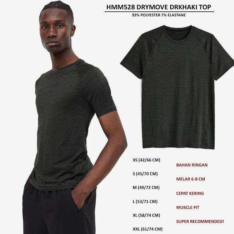 Atasan Kaos Olahraga Pria Lengan Panjang (HMM528 DRYMOVE TOP)