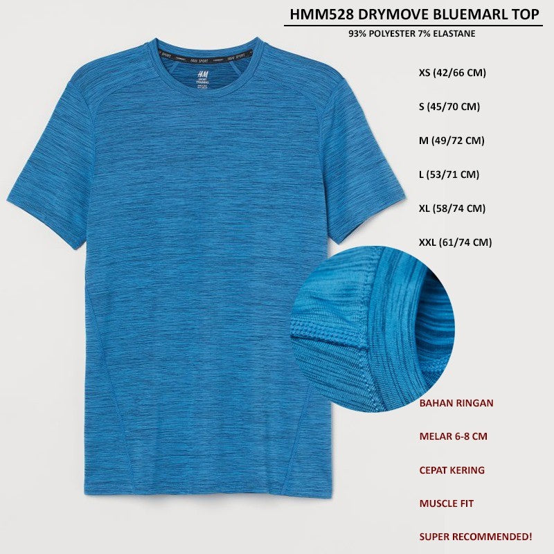 Atasan Kaos Olahraga Pria Lengan Panjang (HMM528 DRYMOVE TOP)