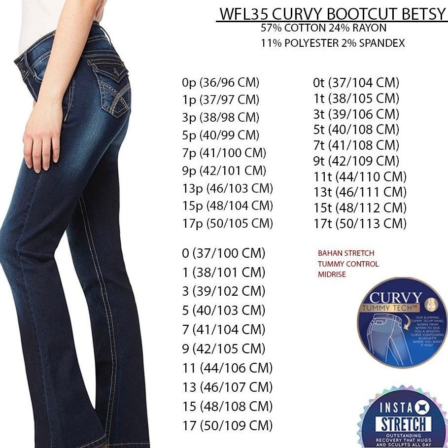 Celana Panjang Jeans Wanita Bootcut CutBray Stretch Midrise (WFL35 CURVY BOOTCUT BESTY)