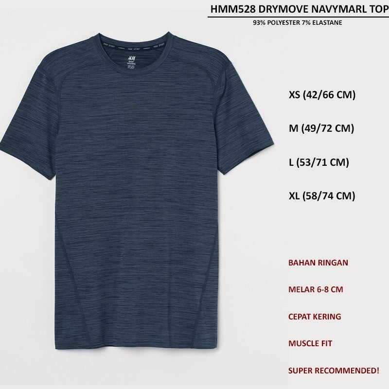 Atasan Kaos Olahraga Pria Lengan Panjang (HMM528 DRYMOVE TOP)