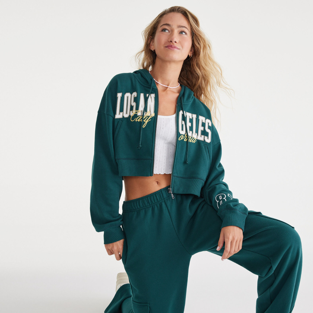 Jacket Crop Wanita Lengan Panjang (AERP105 OVR JACKET)