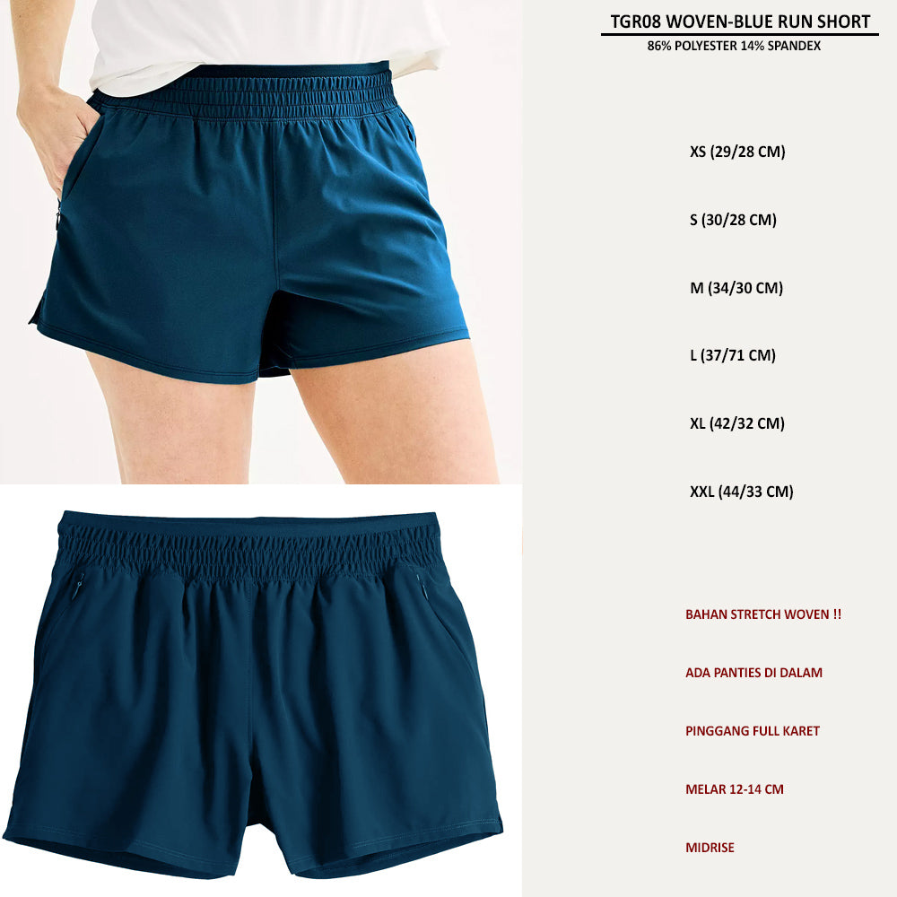 Celana Pendek Olahraga Wanita (TGR08 WOVEN RUN SHORT)