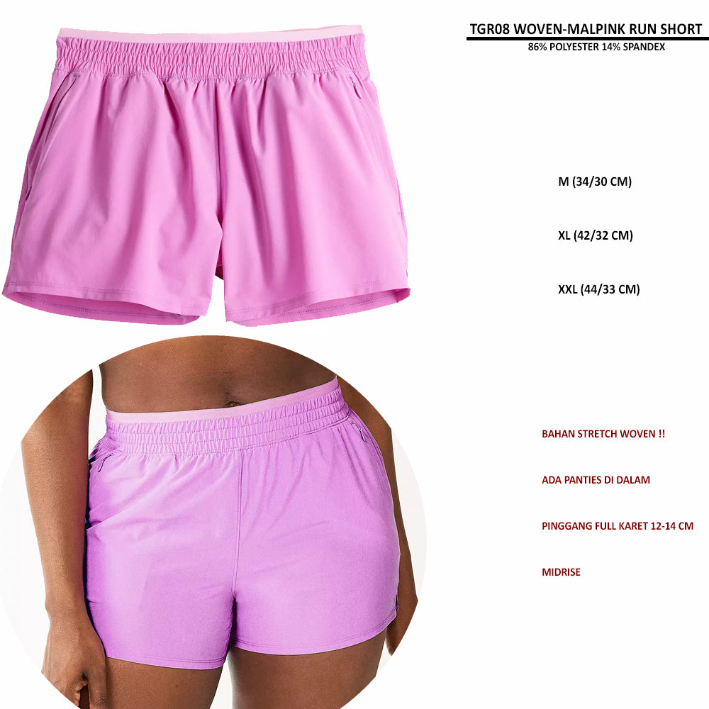 Celana Pendek Olahraga Wanita (TGR08 WOVEN RUN SHORT)