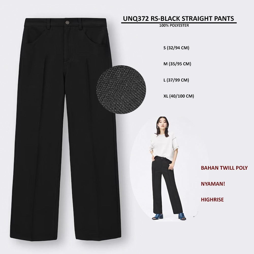 Celana Panjang Wanita Straight Highrise (UNQ372 RS STRAIGHT PANTS)
