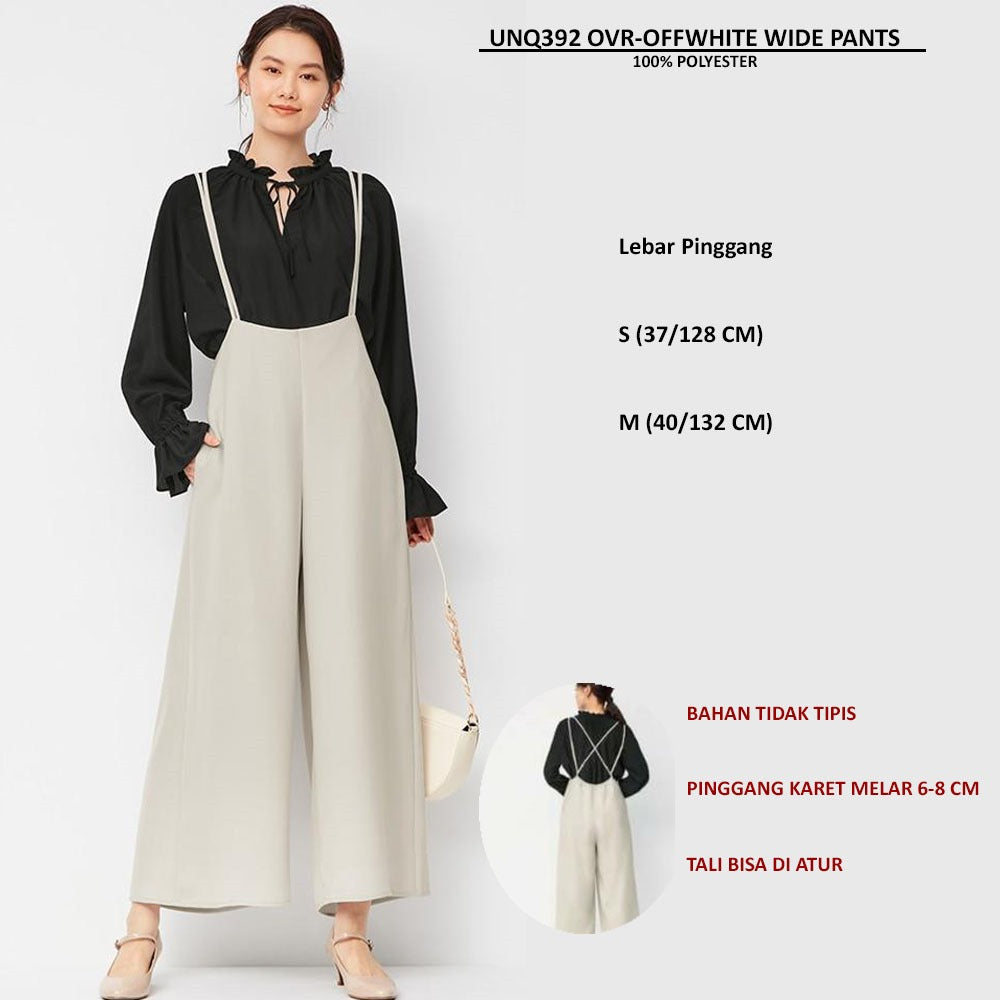 Celana Panjang Terusan Wanita (UNQ392 OVERALL WIDE PANTS)
