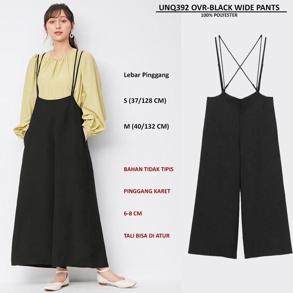 Celana Panjang Terusan Wanita (UNQ392 OVERALL WIDE PANTS)
