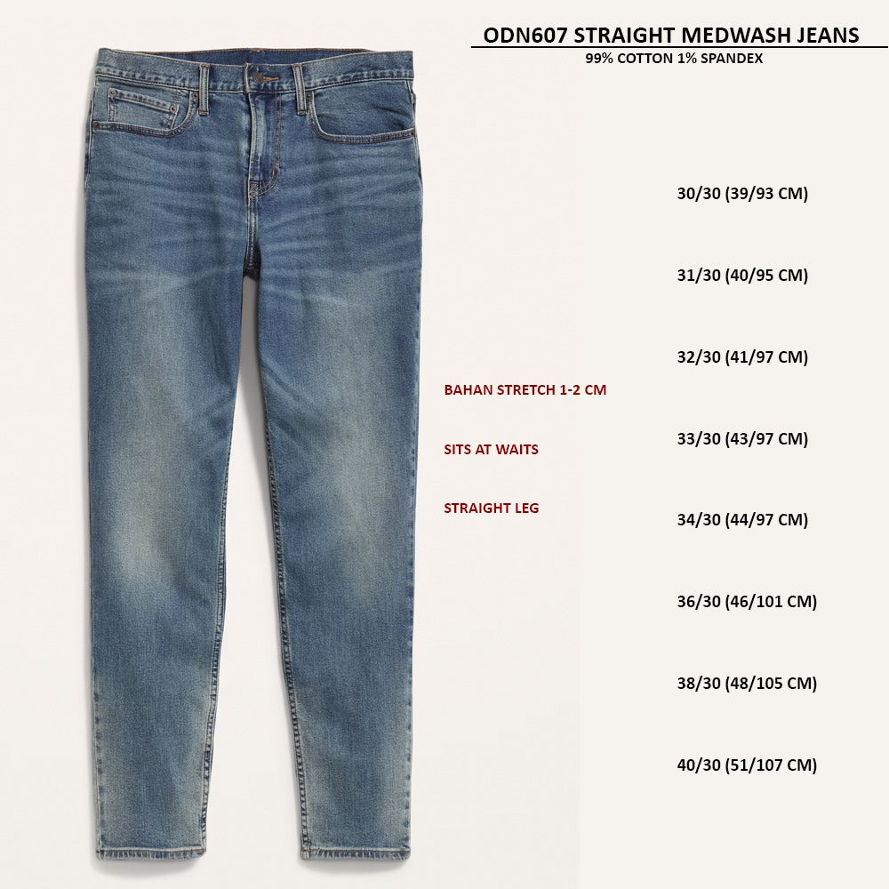 Celana Panjang Pria Stretch Straight (ODN607 STRAIGHT JEANS)