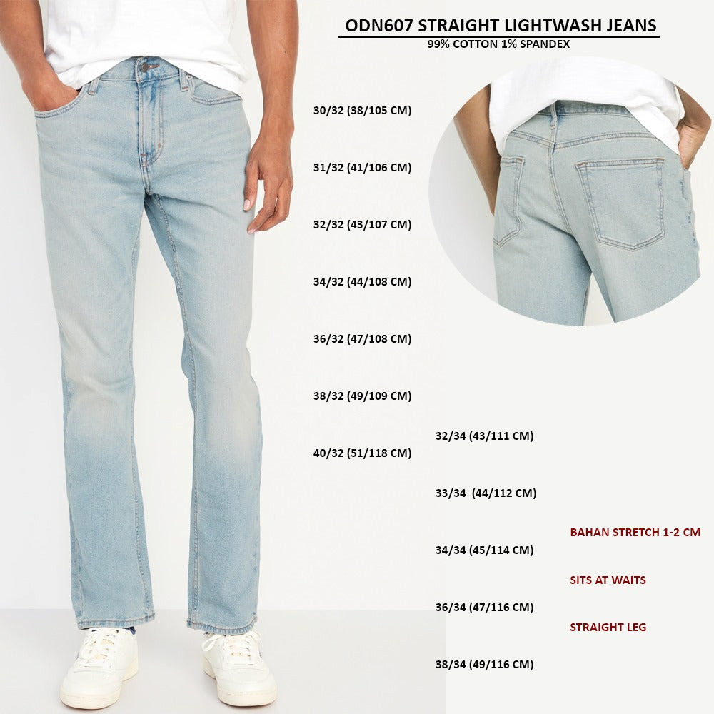 Celana Panjang Pria Stretch Straight (ODN607 STRAIGHT JEANS)