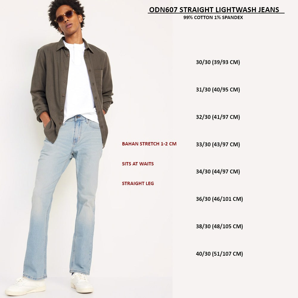 Celana Panjang Pria Stretch Straight (ODN607 STRAIGHT JEANS)