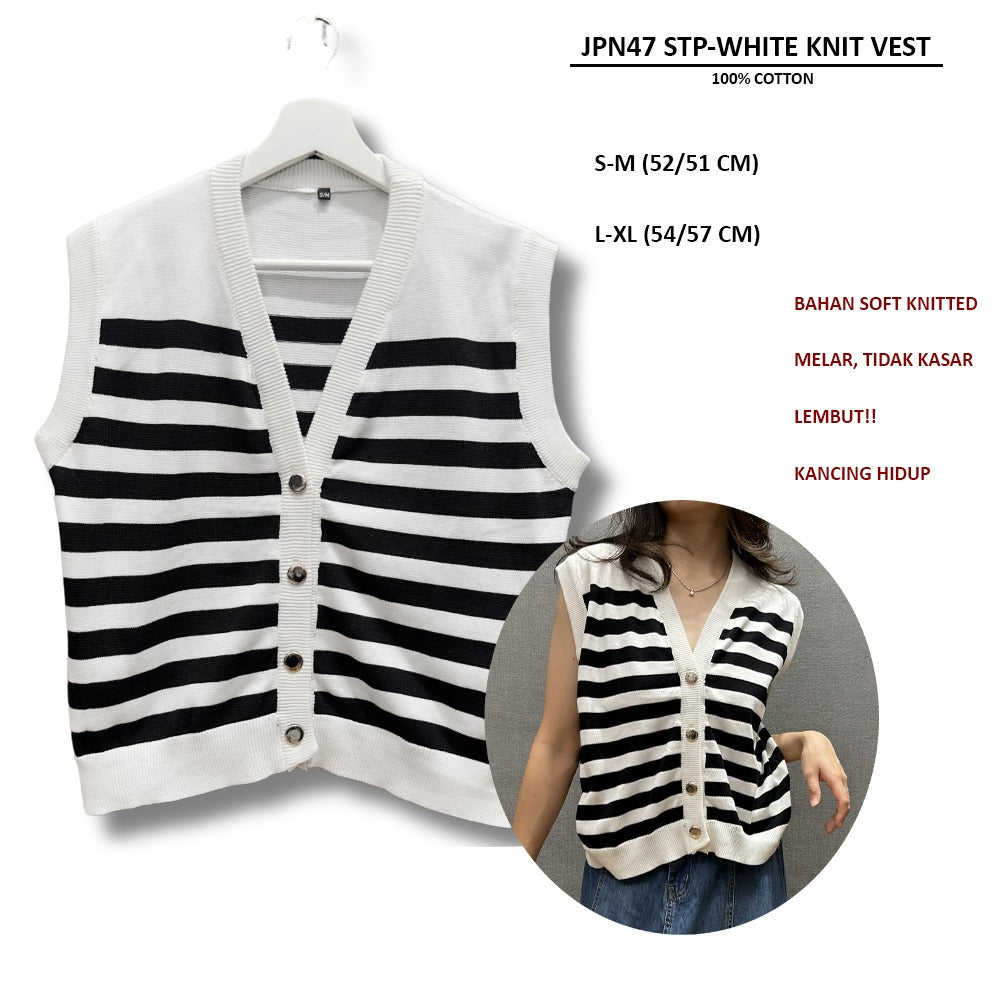 Atasan Rompi Wanita Soft Knitted (JPN47 KNIT VEST)