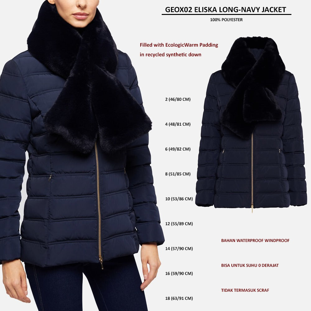 Jacket Longcoat Wanita Lengan Panjang (GEOX02 ELISKA LONG JACKET)