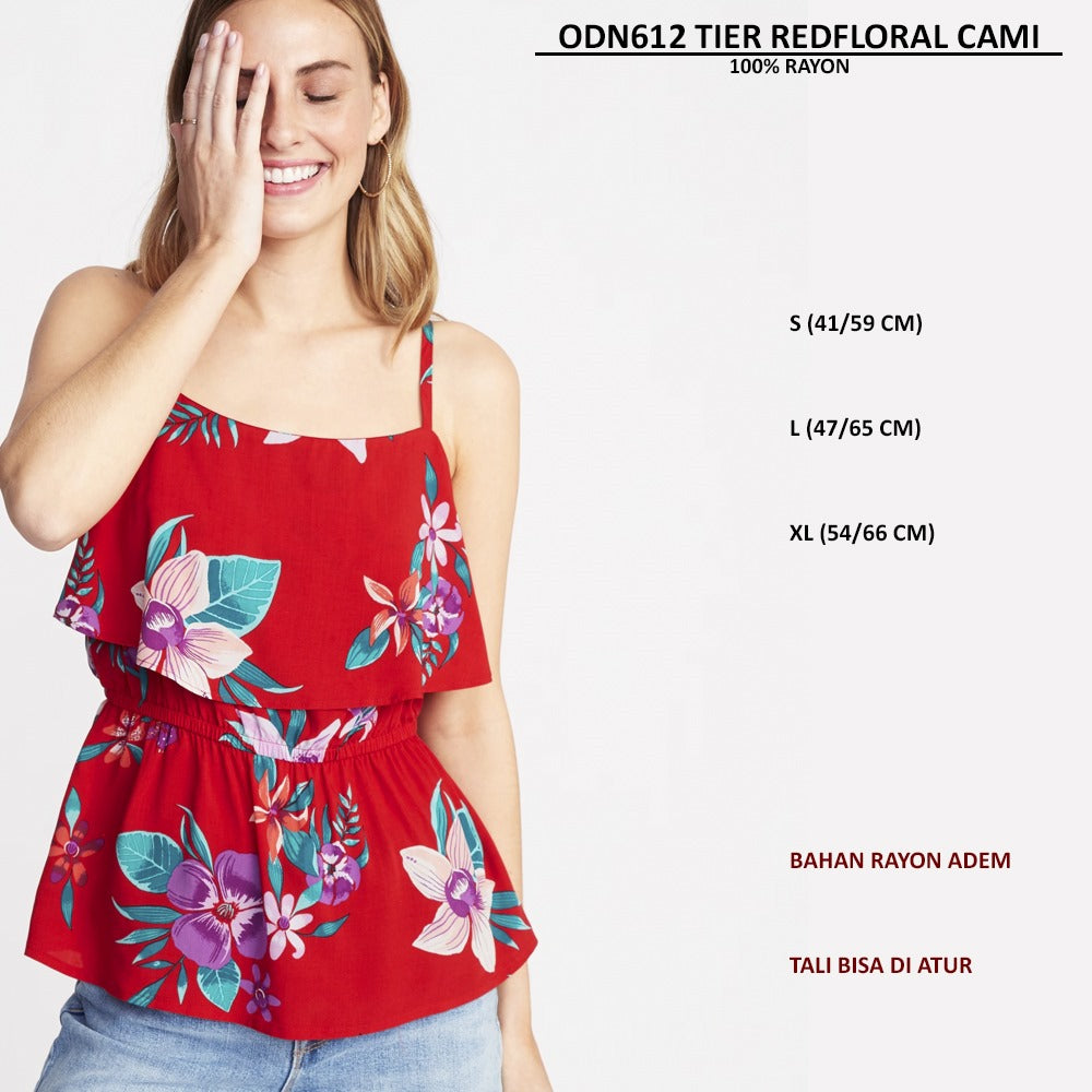 Atasan Tanktop Wanita Bahan Rayon (ODN612 TIER CAMI)