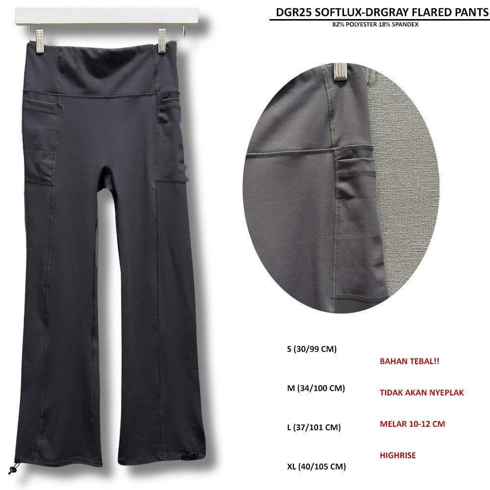 Celana Panjang Wanita Flare Highrise (DGR25 SOFTLUX FLARED PANTS)