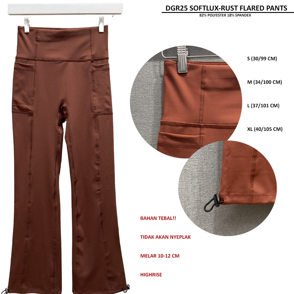 Celana Panjang Wanita Flare Highrise (DGR25 SOFTLUX FLARED PANTS)