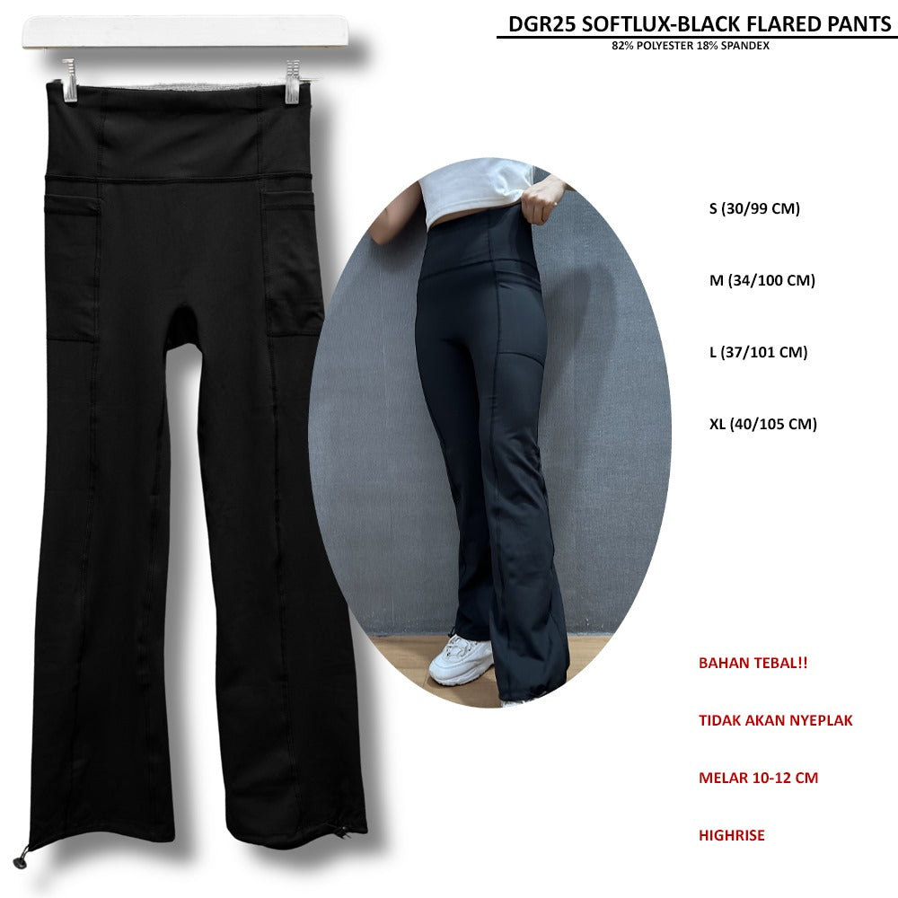 Celana Panjang Wanita Flare Highrise (DGR25 SOFTLUX FLARED PANTS)